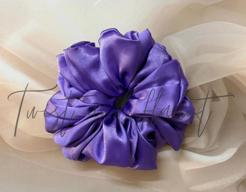 Regal Violet Simply Satin Scrunchie
