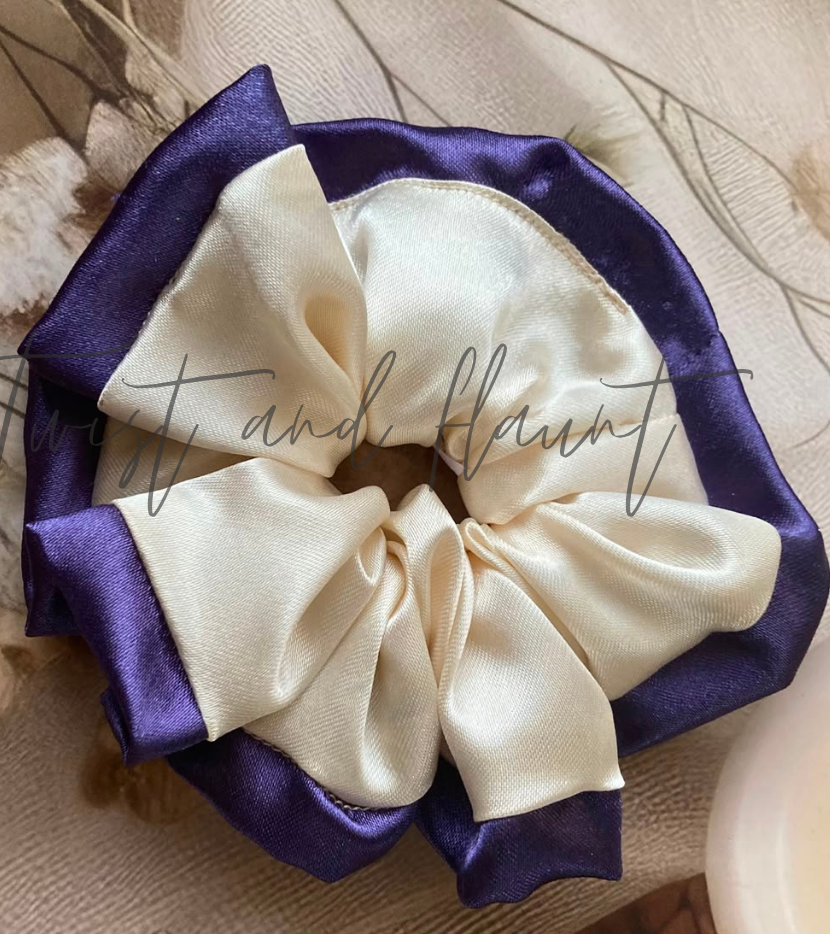 Royal Ivory Simply Satin Scrunchies