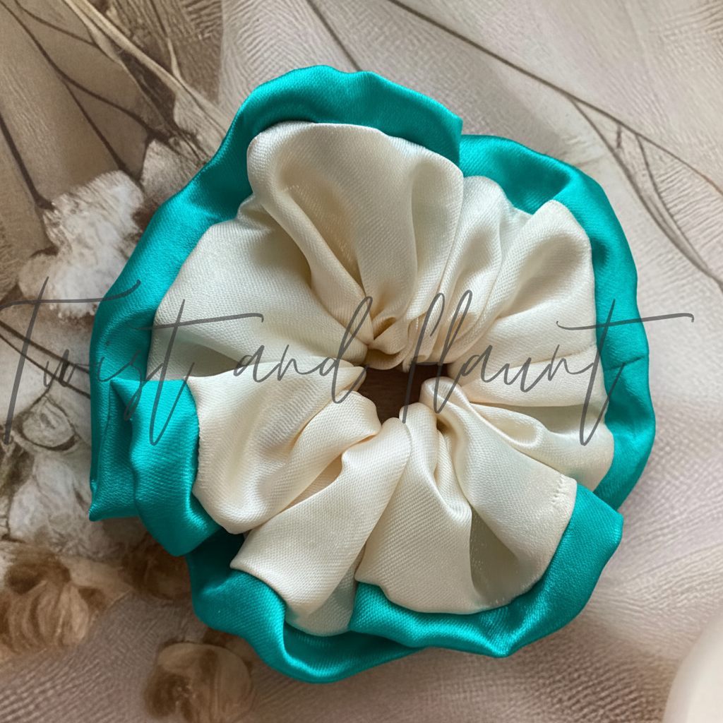 Oceanic Ivory Simply Satin Scrunchies