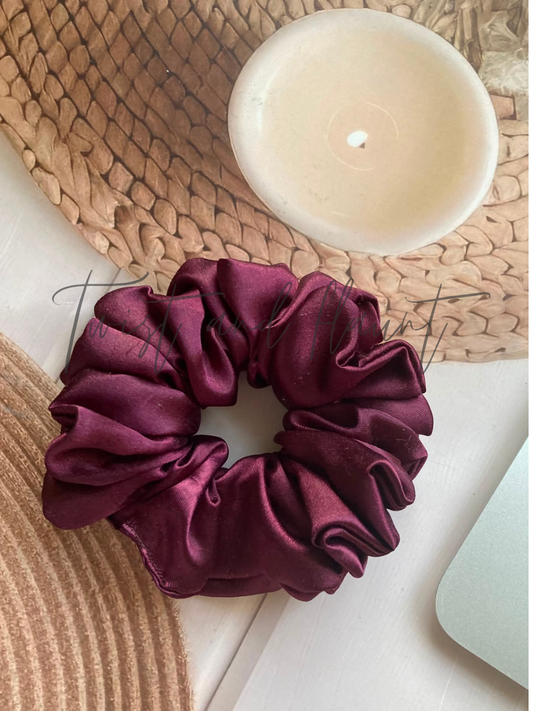 Imperial Plum Simply Satin Scrunchies