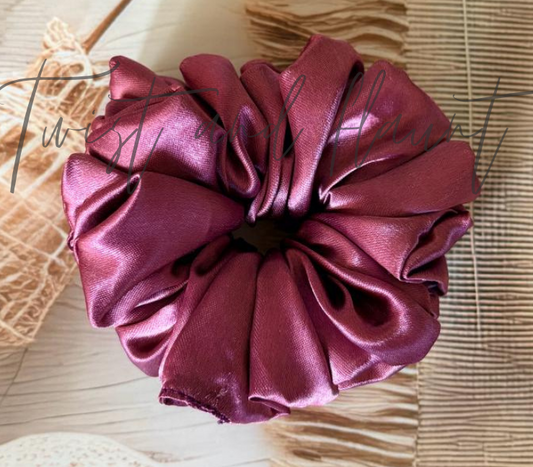 Mulled Wine Simply Satin Scrunchies.