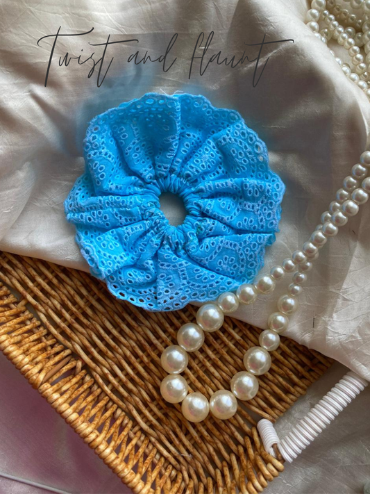 Sky Blue Hakoba Scrunchie